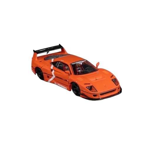 Mini Auto Spielzeug 1:64 Für Ferrari Lbwk F40 Mehrfarben-Legierungssimulation Supersportwagenmodell Druckgussmetall-Spielzeug-Souvenir Wohnkultur(Orange) von CYQOCD