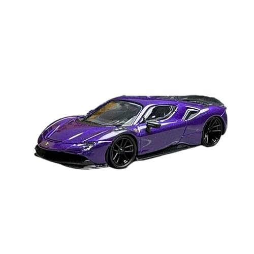 Mini Auto Spielzeug 1:64 Für Ferrari Novitec SF90 Tänzelnden Pferd Hardtop Modifizierte Legierung Auto Modell Eingangsbereich Display Wohnkultur(Purple) von CYQOCD
