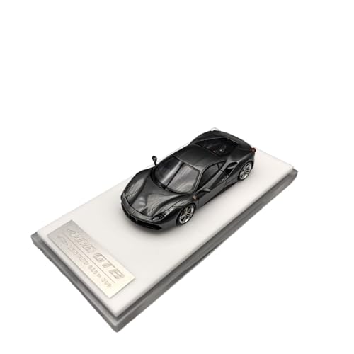 Mini Auto Spielzeug 1:64 Für Ferrari Prancing Horse 488 GTB 70th Anniversary Edition Harz Automodell Für Sammler Wohnkultur(Black) von CYQOCD