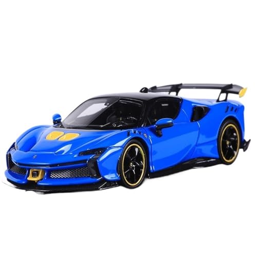Mini Auto Spielzeug 1:64 Für Ferrari SF90XX Stradale Sportwagen-Simulation Harz Automodell Blau Supercar Display Wohnkultur Mini Auto Spielzeug 1:64 Für Ferrari SF90XX Stradale Sportwagen-Simulation Harz Automodell Blau Supercar Display Wohnkultur von CYQOCD