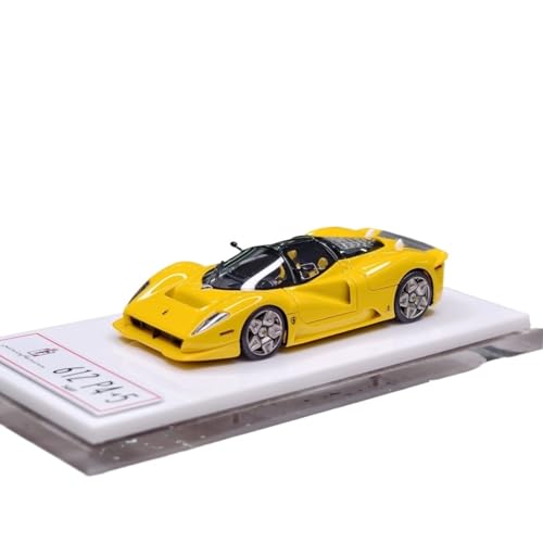 Mini Auto Spielzeug 1:64 Für Ferrari Tänzelndes Pferd 612 P4-5 Harz Automodell Innendekoration Display Display Wohnkultur(Yellow) von CYQOCD
