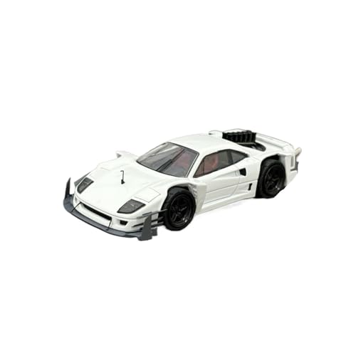 Mini Auto Spielzeug 1:64 Für Ferraris Verbesserten F40 Ai.yasid Benutzerdefiniertes Druckguss-Displayautomodell Für Die Heimdekoration Wohnkultur(White) von CYQOCD