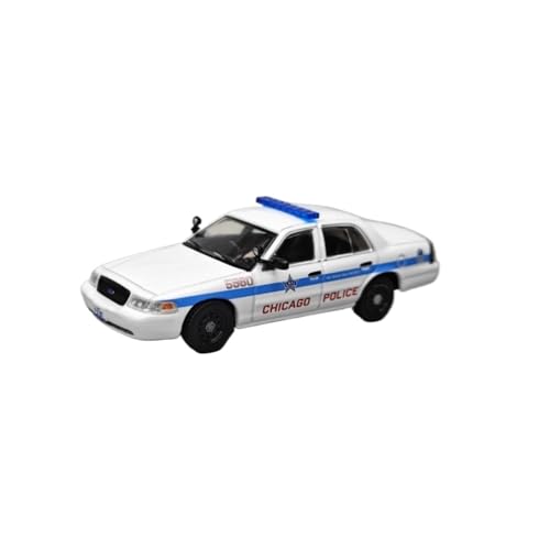 Mini Auto Spielzeug 1:64 Für Ford Crown Polizeistation Polizeiauto Legierung Weiß Modellsammlung Innendekoration Wohnkultur von CYQOCD