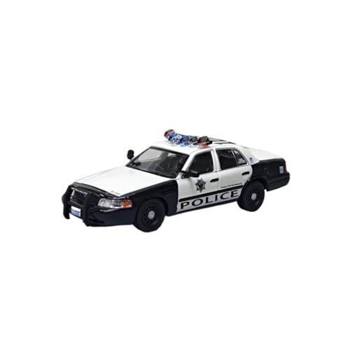 Mini Auto Spielzeug 1:64 Für Ford Crown Victoria Polizeiauto Schwarz-Weiß-Metall-Spielzeugmodell Heim- Oder Bürodekor Wohnkultur von CYQOCD