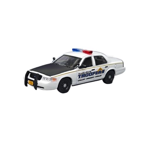Mini Auto Spielzeug 1:64 Für Ford Crown Victoria Polizeiauto Weiße Limousinenkarosserie Statisches Druckguss-Modellauto-Spielzeug Wohnkultur von CYQOCD