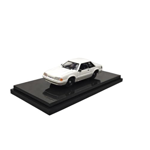 Mini Auto Spielzeug 1:64 Für Ford Mustang Weiß 1987 Vintage Weiße Limousine Klassische Legierung Sammlerfahrzeug Wohnkultur von CYQOCD