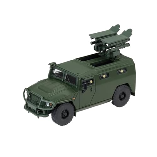 Mini Auto Spielzeug 1:64 Für GAZ Tiger Tank Legierung Automodell Simulation Spielzeug Statische Skala Dekorative Ornamente Wohnkultur(Green B) von CYQOCD