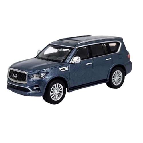 Mini Auto Spielzeug 1:64 Für Infiniti QX80 2020 Legierungsautomodell 8cm Mehrfarbiges Metallfahrzeug Indoor-Spielspielzeug Wohnkultur(Blue) von CYQOCD