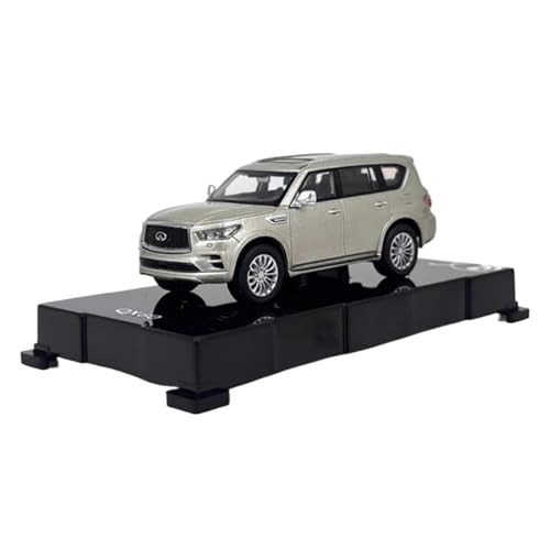 Mini Auto Spielzeug 1:64 Für Infiniti QX80 2020 Legierungsautomodell 8cm Mehrfarbiges Metallfahrzeug Indoor-Spielspielzeug Wohnkultur(Gold) von CYQOCD