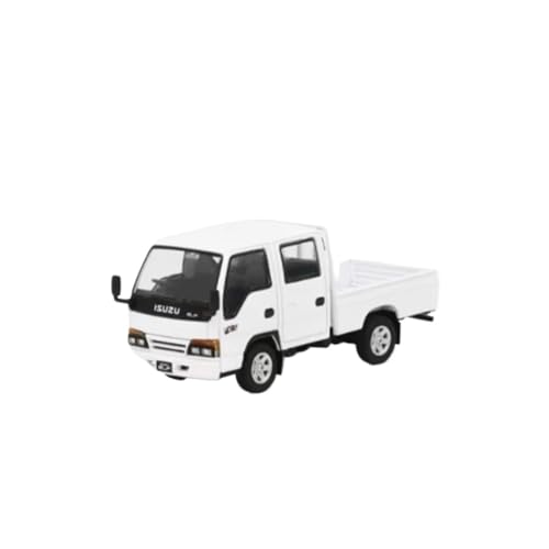 Mini Auto Spielzeug 1:64 Für Isuzu ELF Truck Legierung Automodell Statischer Transporter Metalldekoration Display Spielzeug Blau Wohnkultur(White) von CYQOCD