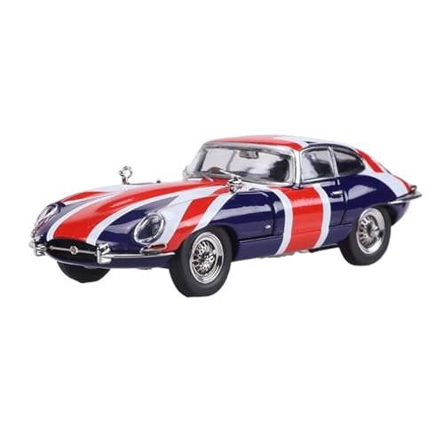 Mini Auto Spielzeug 1:64 Für Jaguar E-Type Cabrio/Hardtop Mit Offenem Deckel Oldtimer-Simulation Dekoration Legierungsautomodell Wohnkultur(Blue) von CYQOCD