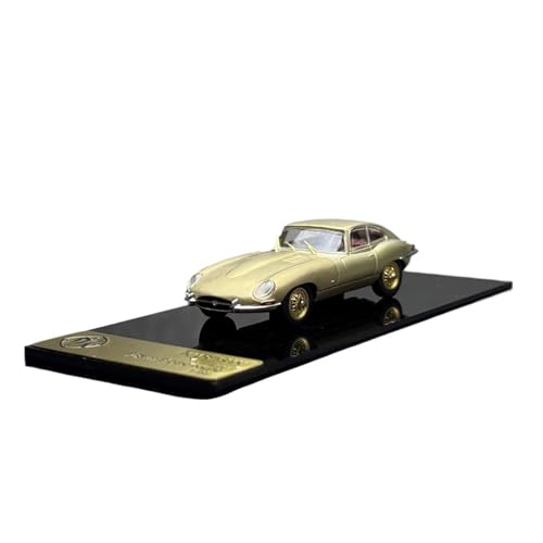 Mini Auto Spielzeug 1:64 Für Jaguar E-Type Coupé Legierung Gold Mode-Stil Automodell Vordere Abdeckung Kann Geöffnet Werden Wohnkultur von CYQOCD