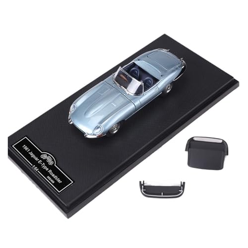 Mini Auto Spielzeug 1:64 Für Jaguar E-Type Vintage-Automodell Aus Legierung Authentisch Detailliertes Metallmodell Und Ausstellungsmodell Wohnkultur(Blue A) von CYQOCD