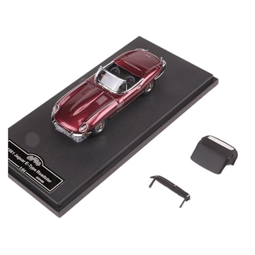 Mini Auto Spielzeug 1:64 Für Jaguar E-Type Vintage-Automodell Aus Legierung Authentisch Detailliertes Metallmodell Und Ausstellungsmodell Wohnkultur(Red C) von CYQOCD