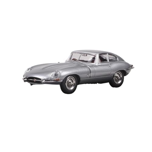 Mini Auto Spielzeug 1:64 Für Jaguar E-Type Vintage-Automodell Aus Legierung Authentisch Detailliertes Metallmodell Und Ausstellungsmodell Wohnkultur(Silver B) von CYQOCD