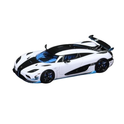 Mini Auto Spielzeug 1:64 Für Koenigsegg Agera RS Mini-Dekoriertes Automodell Aus Harz Im Klassischen Stil Design Supercar-Spielzeug Wohnkultur(White) von CYQOCD
