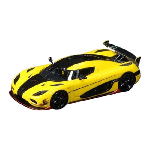 Mini Auto Spielzeug 1:64 Für Koenigsegg Agera RS Mini-Dekoriertes Automodell Aus Harz Im Klassischen Stil Design Supercar-Spielzeug Wohnkultur(Yellow) von CYQOCD