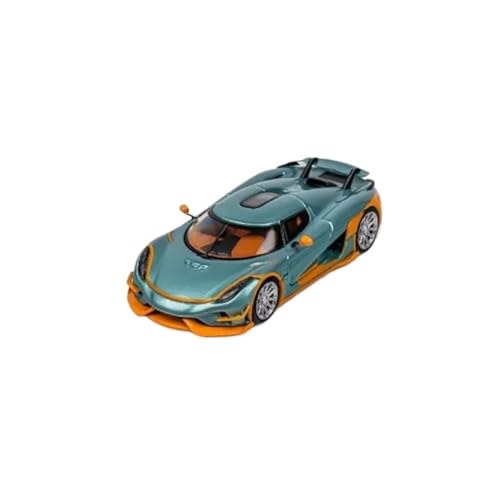 Mini Auto Spielzeug 1:64 Für Koenigsegg Luxus-Sportwagen-Modell Limited Edition Spielzeug Für Erwachsene Klassische Souvenir-Kollektion Wohnkultur(Green) von CYQOCD
