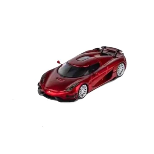 Mini Auto Spielzeug 1:64 Für Koenigsegg Luxus-Sportwagen-Modell Limited Edition Spielzeug Für Erwachsene Klassische Souvenir-Kollektion Wohnkultur(Red) von CYQOCD