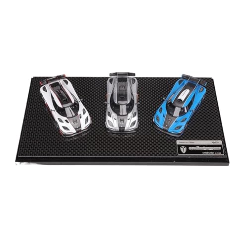 Mini Auto Spielzeug 1:64 Für Koenigsegg One1 Dreifarbiges Gedenk-Edition-Set Harz-Automodell Ideal Display Set Wohnkultur von CYQOCD