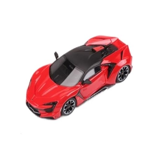 Mini Auto Spielzeug 1:64 Für Lykan Fenyr Supersport Supersportwagen-Simulation Harzautomodell Oldtimer-Handwerk Für Sammlungsliebhaber Wohnkultur(Red) von CYQOCD