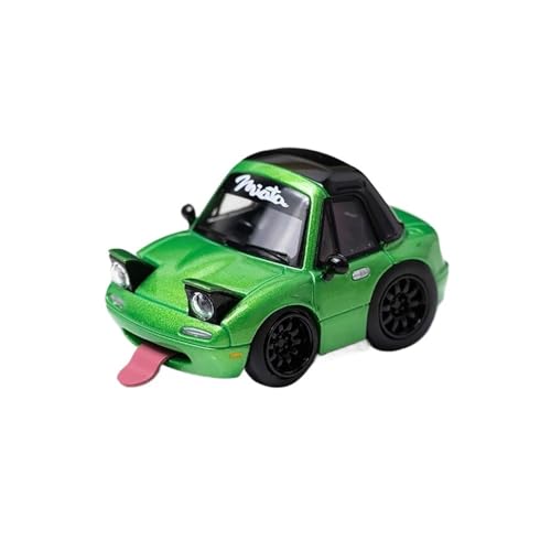 Mini Auto Spielzeug 1:64 Für Mazda MX5 Miata Q-Version Harzmodell Mehrfarbensimulation Sammlerfahrzeugornamente Wohnkultur(Green) von CYQOCD