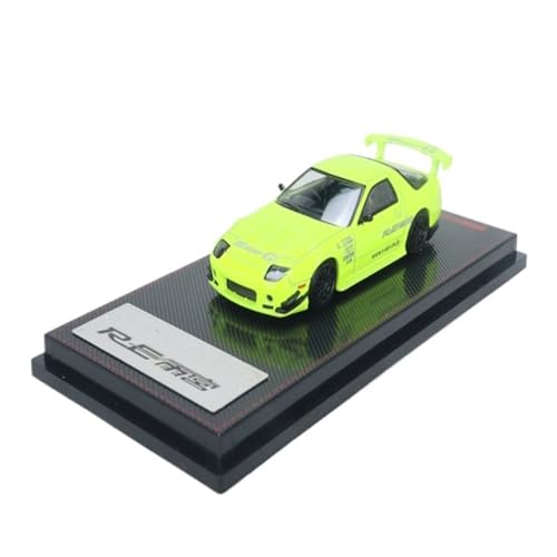 Mini Auto Spielzeug 1:64 Für Mazda RX-7 (FC3S) RE Amemiya Gelbgrünes Automodell Aus Legierung Im Maßstab 1:64 Miniaturfahrzeugspielzeug Wohnkultur von CYQOCD