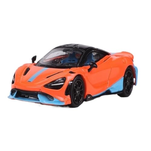 Mini Auto Spielzeug 1:64 Für McLaren 765LT Senna Sportwagen Simulation Metall Ornamente Legierung Auto Modell Spielzeug Wohnkultur(Orange) von CYQOCD
