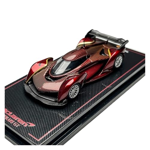 Mini Auto Spielzeug 1:64 Für McLaren SolusGT Metallic Weinrot Legierung Supercar Maßstab Automodell Kleine Dekoration Wohnkultur von CYQOCD