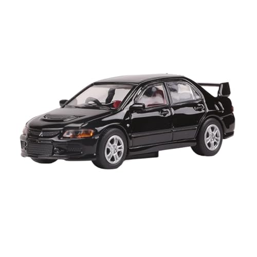 Mini Auto Spielzeug 1:64 Für Mitsubishi Lancer EVO 9. Generation Sammleredition Legierungsautomodell Kleine Dekoration Wohnkultur(Black) von CYQOCD