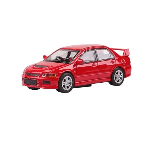 Mini Auto Spielzeug 1:64 Für Mitsubishi Lancer EVO 9. Generation Sammleredition Legierungsautomodell Kleine Dekoration Wohnkultur(Red B) von CYQOCD