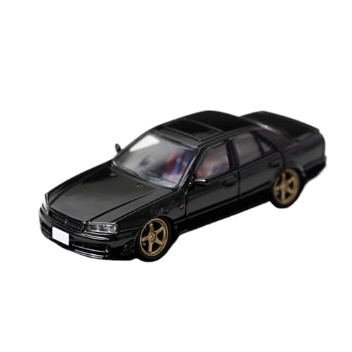 Mini Auto Spielzeug 1:64 Für Nissan GTR ER34 25GT-t High Tail Version Kleine Limousine Legierung Auto Modell Studie Zimmer Ornament Wohnkultur(Black) von CYQOCD