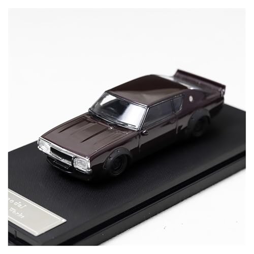 Mini Auto Spielzeug 1:64 Für Nissan Skyline GTR Generation 2 Kpgc110 Legierung Auto Modell Wein Kühler Tisch Display Ornament Wohnkultur(Brown) von CYQOCD