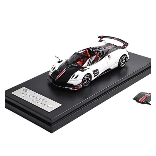Mini Auto Spielzeug 1:64 Für Pagani Huayra BC Cabrio Legierung Auto Sport Autos Für Männer Der Sammlung Spielzeug Autos Wohnkultur(White) von CYQOCD