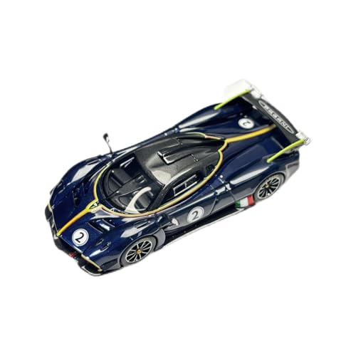 Mini Auto Spielzeug 1:64 Für Pagani Huayra R Blue Carbon Resin Modell Maßstab Druckguss-Rennwagen (Metallic-Grau) Wohnkultur von CYQOCD