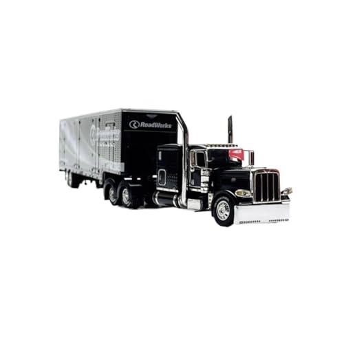 Mini Auto Spielzeug 1:64 Für Peterbilt 389 Straßenarbeiten LKW Metall Legierung Auto Modell Simulation Vitrine Dekoration Wohnkultur von CYQOCD