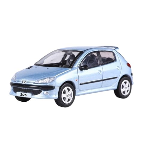 Mini Auto Spielzeug 1:64 Für Peugeot 206 Limousine Aus Metalllegierung Automodell Druckguss Fahrzeugsammlung Ornamente Wohnkultur(Blue) von CYQOCD