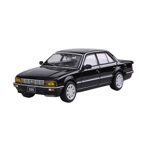Mini Auto Spielzeug 1:64 Für Peugeot 505 Van Oldtimer-Legierungsauto Geeignet Für Fahrzeugliebhaber Für Sammeln Wohnkultur(Black) von CYQOCD
