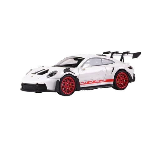 Mini Auto Spielzeug 1:64 Für Porsche 911 GT3 RS Collector's Edition Serie Harz Auto Modell Multicolor Fenster Display Wohnkultur(White) von CYQOCD