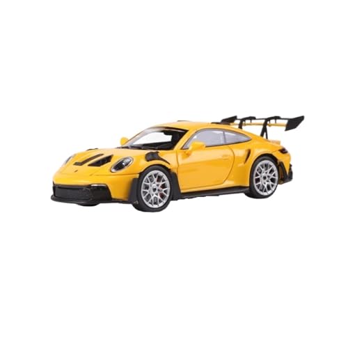 Mini Auto Spielzeug 1:64 Für Porsche 911 GT3 RS Collector's Edition Serie Harz Auto Modell Multicolor Fenster Display Wohnkultur(Yellow) von CYQOCD