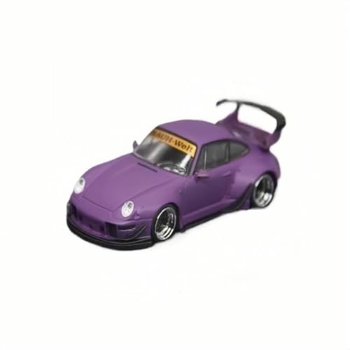 Mini Auto Spielzeug 1:64 Für Porsche 911 Wide-Body RWB993 Matt Lila Legierung Automodell Mit Figur Eine Modische Verzierungen Wohnkultur Mini Auto Spielzeug 1:64 Für Porsche 911 Wide-Body RWB993 Matt Lila Legierung Automodell Mit Figur Eine Modische Verzierungen Wohnkultur von CYQOCD