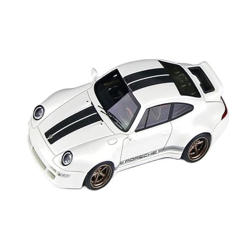 Mini Auto Spielzeug 1:64 Für Porsche 993 RWB 400R Rot-weißes Harz-Supercar-Automodell Limitiertes Modell Wohnkultur(White) von CYQOCD