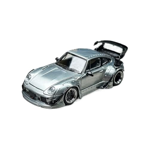 Mini Auto Spielzeug 1:64 Für Porsche 993 RWB Rotana Modifizierte Version Supersportwagen-Automodell Legierung Für Spielzeug Für Erwachsene Wohnkultur(Silver B) von CYQOCD