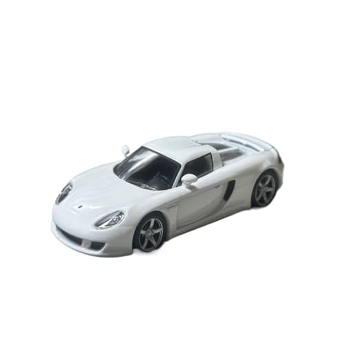 Mini Auto Spielzeug 1:64 Für Porsche Carrera GT Legierung Versiegeltes Design Automodell Desktop-Display Ornament (weiß) Wohnkultur von CYQOCD