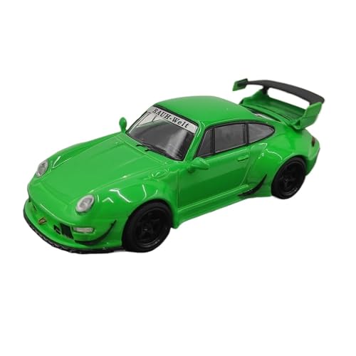 Mini Auto Spielzeug 1:64 Für Porsche RWB 964 Heckflügelversion Realistisches Legierungsautomodell Supercar Mode Grün Wohnkultur von CYQOCD