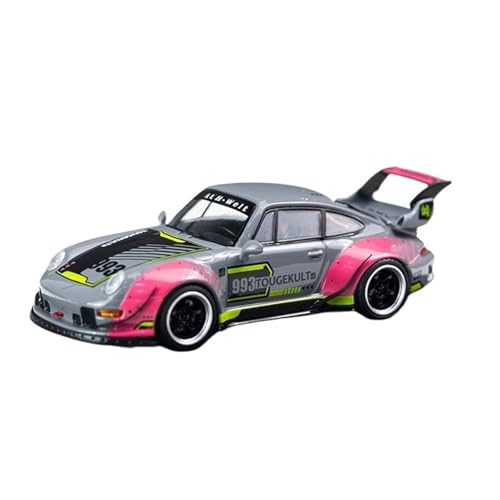 Mini Auto Spielzeug 1:64 Für Porsche RWB 993 Legierung Automodell Mehrfarbig Stilvolles Design Klassische Supercar Fahrzeugdekoration Wohnkultur(Gray) von CYQOCD