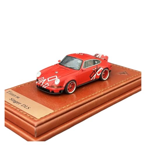 Mini Auto Spielzeug 1:64 Für Porsche Singer DLS 2018 Harz Auto Modell Rot Gedruckt Sammler Dekorative Spielzeug Wohnkultur von CYQOCD