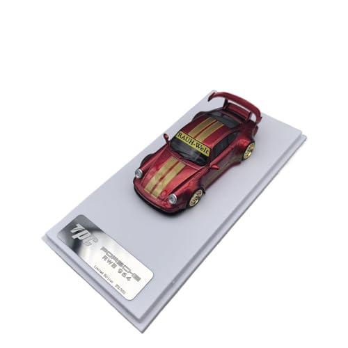 Mini Auto Spielzeug 1:64 Für RWB993 Dragon Alloy Druckguss Dekoratives Automodell Überraschungsspielzeug Für Sportwagenfans Wohnkultur(Red B) von CYQOCD