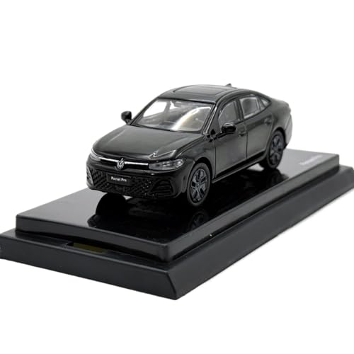 Mini Auto Spielzeug 1:64 Für SAIC Volkswagen Passat Pro Schwarz/weiß Realistisches Design Legierung Automodell Display Spielzeug Wohnkultur(Black) von CYQOCD