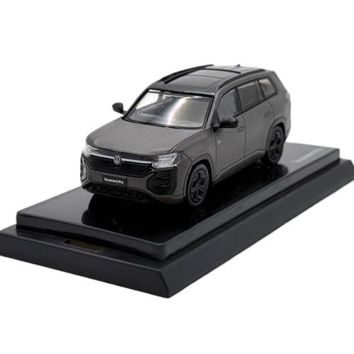Mini Auto Spielzeug 1:64 Für SAIC Volkswagen Teramont PRO Braun/schwarz Dekorative Legierung Auto Modell Simulation Design Wohnkultur(Brown) von CYQOCD